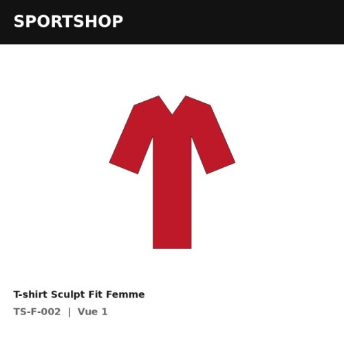 T-shirt Sculpt Fit Femme