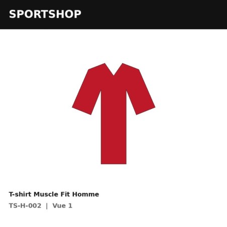 T-shirt Muscle Fit Homme